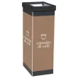 Afvalscheidingsmand "Capsules" PAPERFLOW 60L zwart/taupe