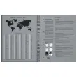 Spiraalnotitieboek A4+, 160p, 5x5, Oxford international Zwart 