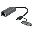 USB/RJ45-adapter - 1GBPS - Grijs