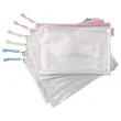 6 Zachte A4 zip DJOIS mappen - Assortiment kleuren