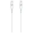 USB-C oplaadkabel van gerecycled plastic 1,2 m - Wit 