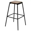 2  OSLO houten/zwart krukken 
