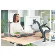 Ruimtebesparende dubbele arm vr schermen/monitoren/PC's Leitz - Grijs