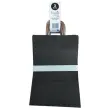 25 Papieren tas met gedraaide handvatten L 22 x B 10 x H 33 cm - Zwart