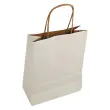 25 Papieren tas met gedraaide handvatten L 22 x B 10 x H 33 cm - Wit