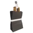 25 Papieren tas met gedraaide handvatten L 22 x B 10 x H 33 cm - Natuur