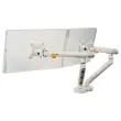 Dubbele BE Flexibele Dual schermhouder wit - Bakker 