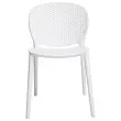 2 Stoelen voor binnen - buiten van wit polypropyleen