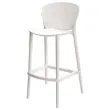 2 BUIKSTOELEN BINNEN / BUITEN WITTE POLYPROPYLEEN