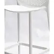 2 BUIKSTOELEN BINNEN / BUITEN WITTE POLYPROPYLEEN