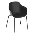FAUTEUIL WEEKLY METAAL ZWART
