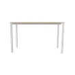 Rechthoekige hoge tafel 180 x 80 Acacia / Wit