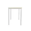 Rechthoekige hoge tafel 180 x 80 Acacia / Wit