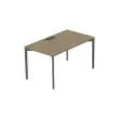 Bureau Bastia B 160 geaderde eik/antraciet