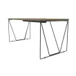 BUREAU BEAUNES L 180CM EIKENNER / ZWART 
