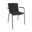 2 STOELEN 4 POTEN ACOT ZWART POLYPROPYLEEN