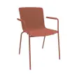 2 STOELEN 4 POTEN ACOT POLYPROPEEN TERRACOTTA