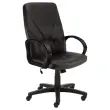 Fauteuil MANAGER met leren bekleding gemonteerd