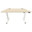 BUREAU ECO ELEKTRISCH ACACIA/WIT GEMONTED 120X 60 CM 