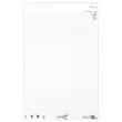 2  witte geruite papierblokken van 50 vellen 98 x 65 cm 
