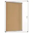 Binnenvitrine met draaideur earth kurk 9A4 