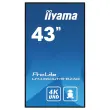 Monitor/beeldscherm 43"IIYAMA LH4360UHS-B2AG+vaste muurbeugel/wandhoud
