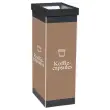 Afvalbak voor gescheiden afval "Capsules" PAPERFLOW 60L zwart/taupe