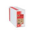 100 Kraft witte zakken met versterking en siliconen band 260x330mm met een gusset van 30mm