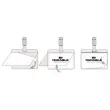25  Plastificeerbare badges DURABLE - voor badges 5,4 x 9 cm 