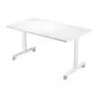 kantelbare tafel op wielen 140x80x74,1 cm blc/wit
