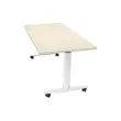 kantelbare tafel op wieltjes 120x80x74,1 cm eik/wit