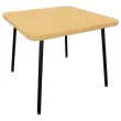 Salontafel 55 x 55 zwarte poot