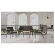 Salontafel 55 x 55 zwarte poot