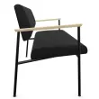 Sofa 2 plaatsen zwart
