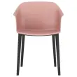 Polypropyleen fauteuil voor binnen/buiten roze