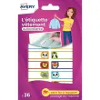 30 36 zelfklevende kledinglabels - dierenmotieven