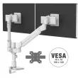 Dubbele schermhouder Top Mount Compact Tallo - wit