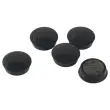 5 Ronde bureaumagneten 27 mm - zwart