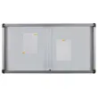 Vitrine voor binnen met schuifdeur -12A4 - metaalwand 