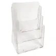 Display - 3 vakken - A4 (23 x 10 x 30 cm) - Transparant