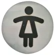 Rond deurbord met pictogram - DURABLE - Damestoilet 