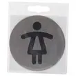 Rond deurbord met pictogram - DURABLE - Damestoilet 