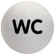 Rond signaalbordje "WC" - DURABLE 