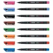 8 Hoes van 8 permanent markers OHPen 0,7 mm - Geassorteerde kleuren - STABILO