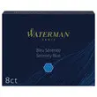 8 Lange internationale inktpatronen voor vulpen - Blauw - WATERMAN