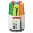 6 Markeerstiften STABILO Boss Original (in pot) - diverse kleuren