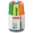 6 Markeerstiften STABILO Boss Original (in pot) - diverse kleuren