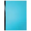 10  Mappen met brede versterkte rug - Zijvouw 3 cm - Karton 300g - Blauw 