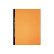 10 Brede versterkte rugmappen - Zijvouw 3 cm - Karton 300g - Oranje - ACCESS