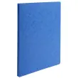Effen map gegroefde rug - blauw - EXACOMPTA